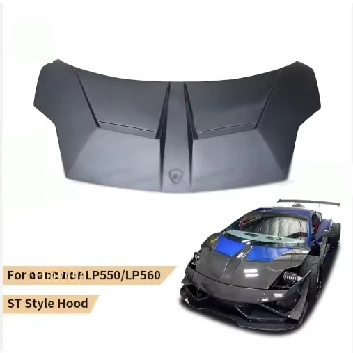 For 2008-2012  Gallardo LP550 LP560 Super Trofe Style Carbon Fiber Engine Hood Engine Bonnet
